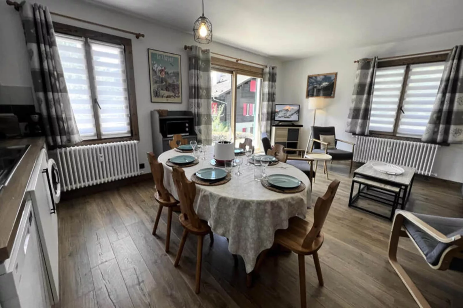 Appartements à La Clusaz-Eetkamer