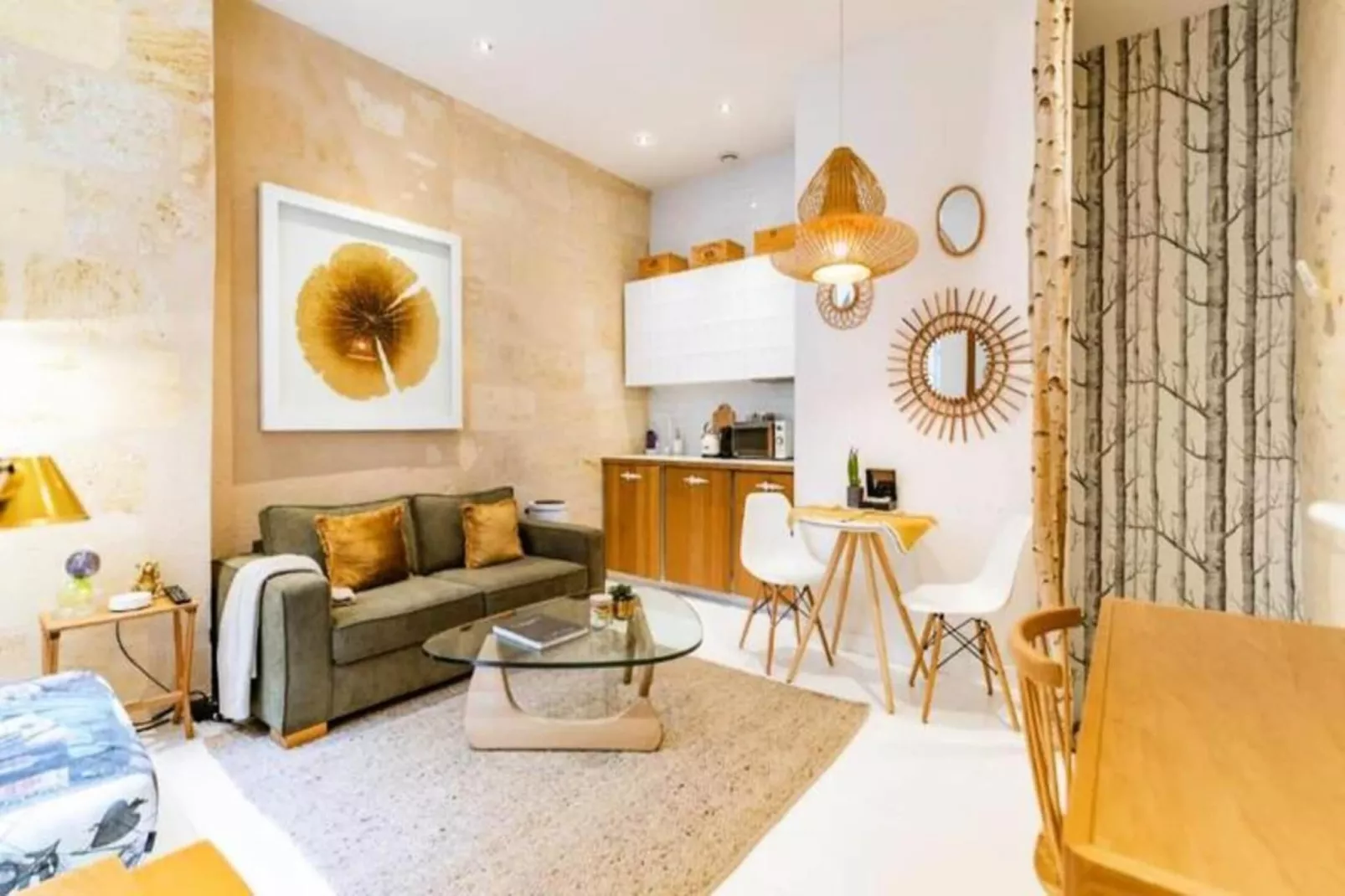 Superbe Appartement Bordelais Plein De Charme Et Lumineux Avec Terrasse-Woonkamer