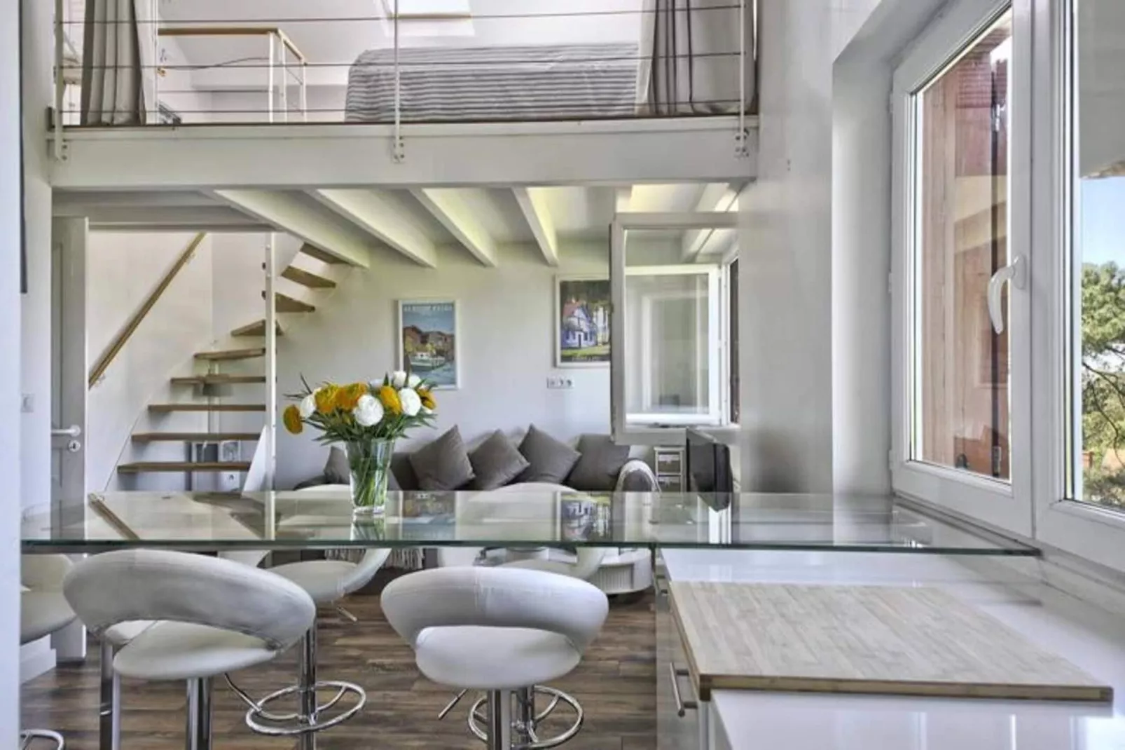 Résidence Villa "haïttzak-Woonkamer