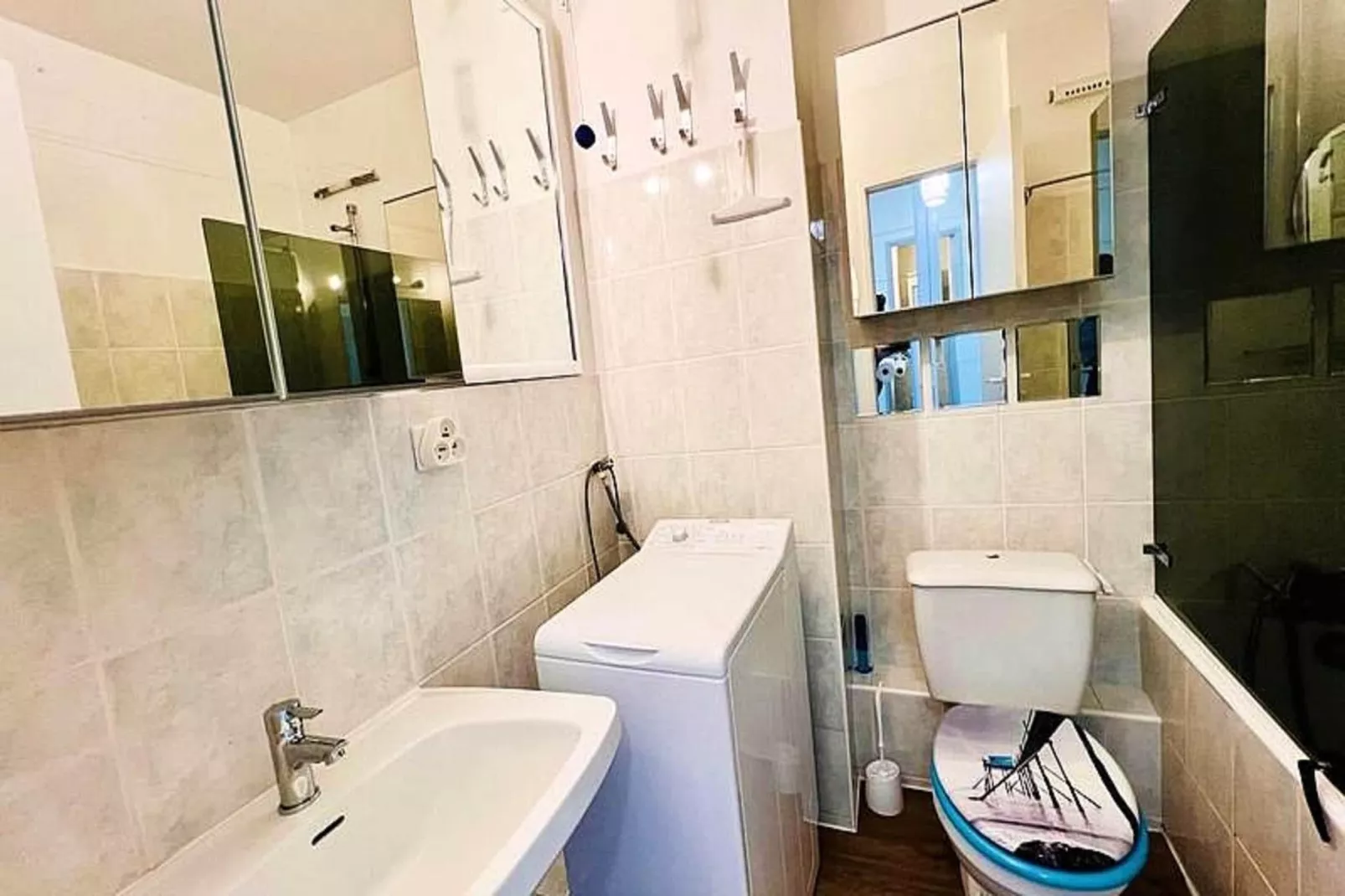 Résidence Dunes-Badkamer