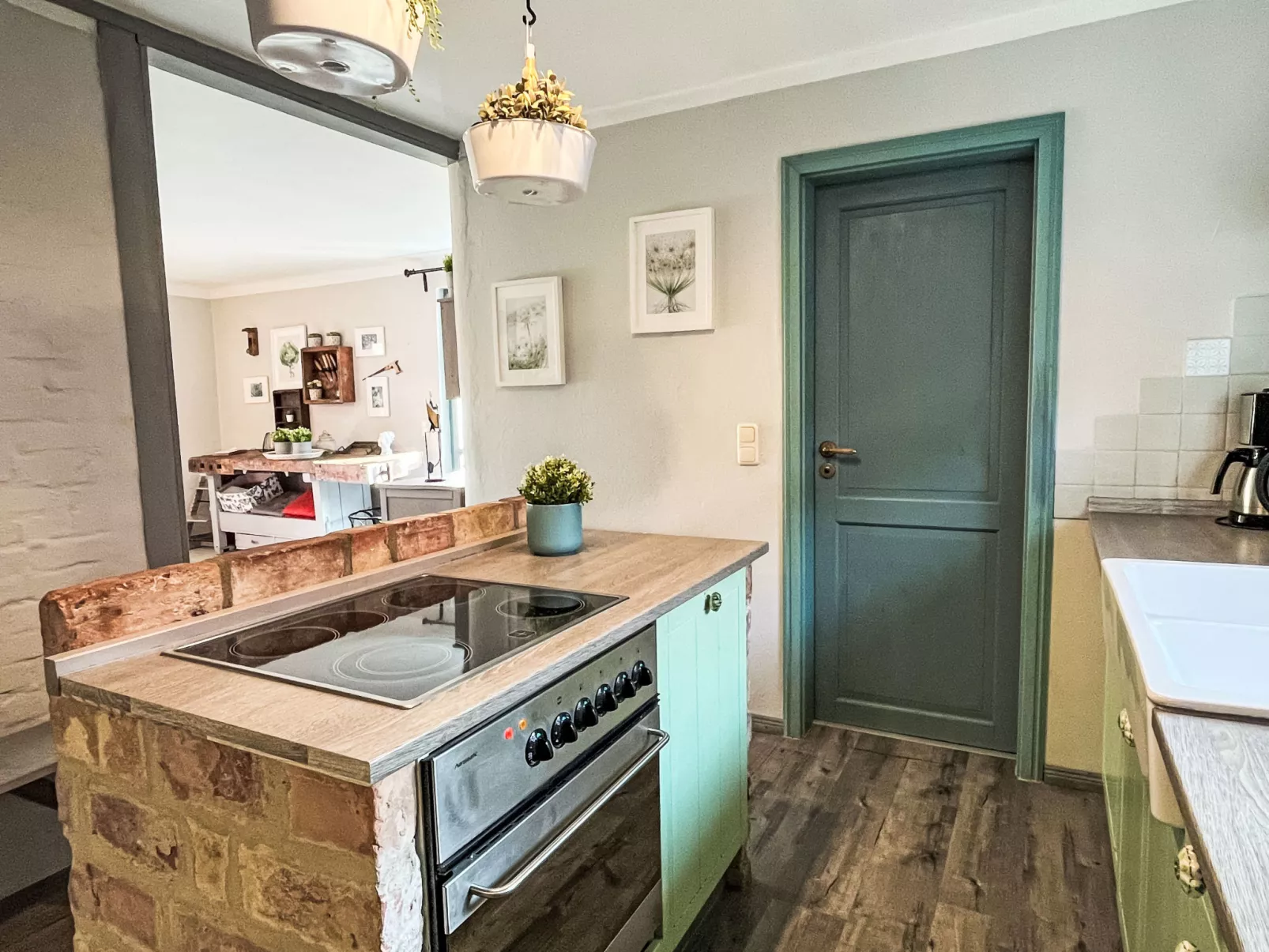 Reetgedecktes Ferienhaus Seelchen-Binnen