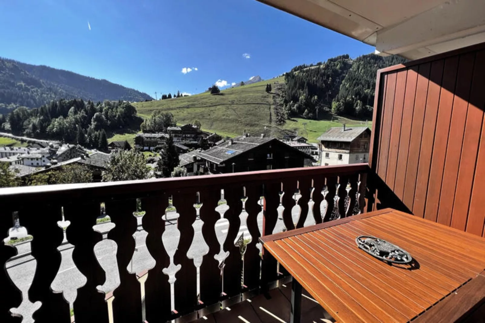 Studio à La Clusaz-Uitzicht zomer