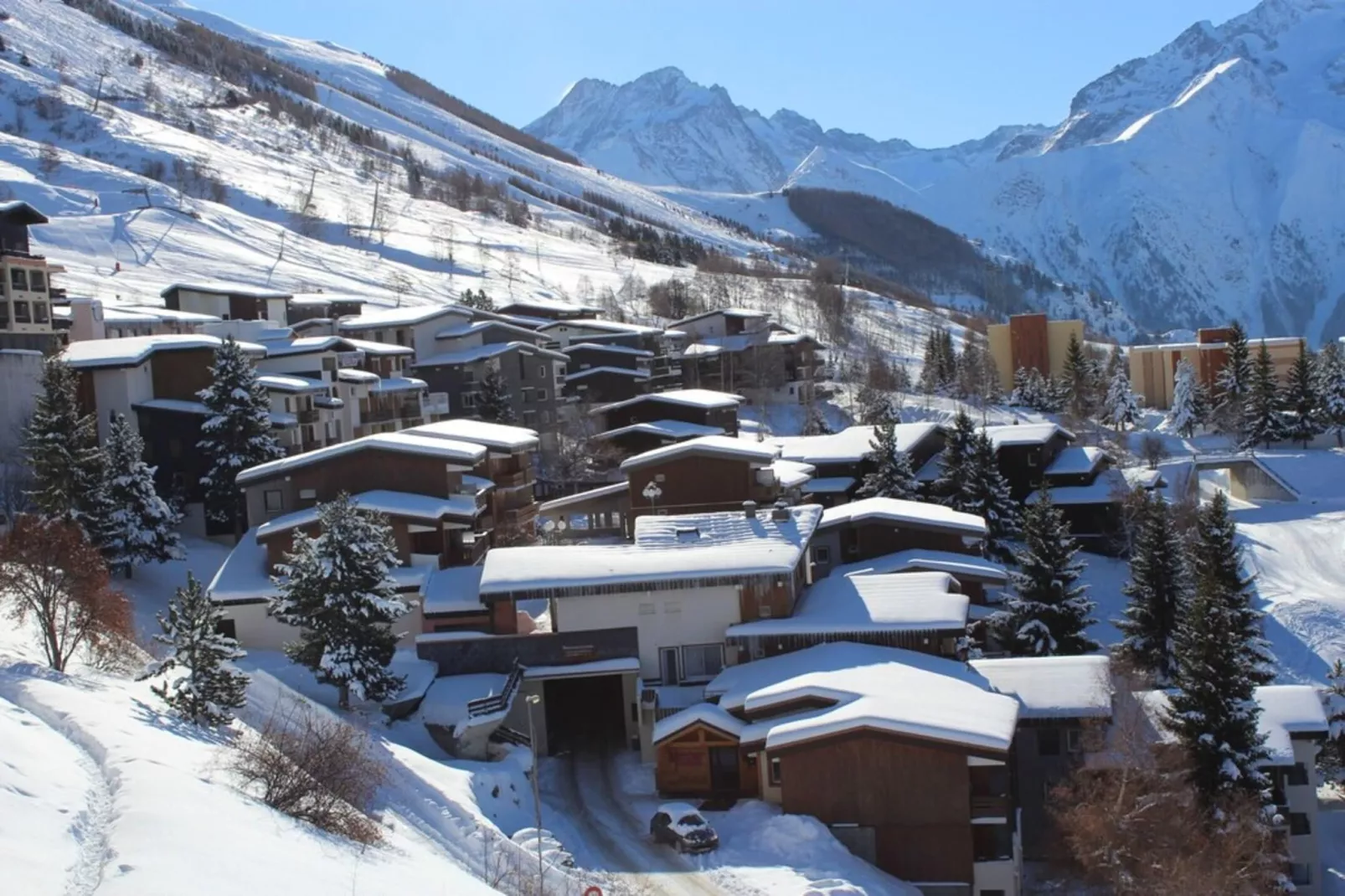 Résidence Artigalas-Gebied winter 1km