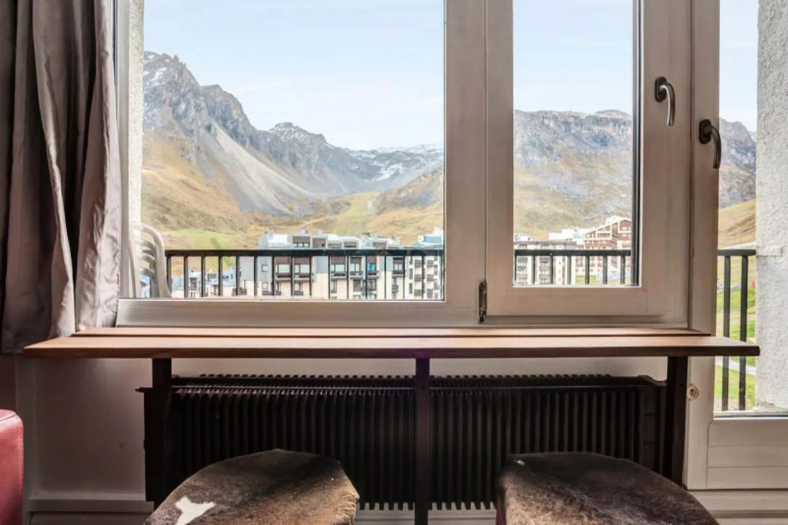 Appartement à Tignes avec accès direct aux pistes-Woonkamer