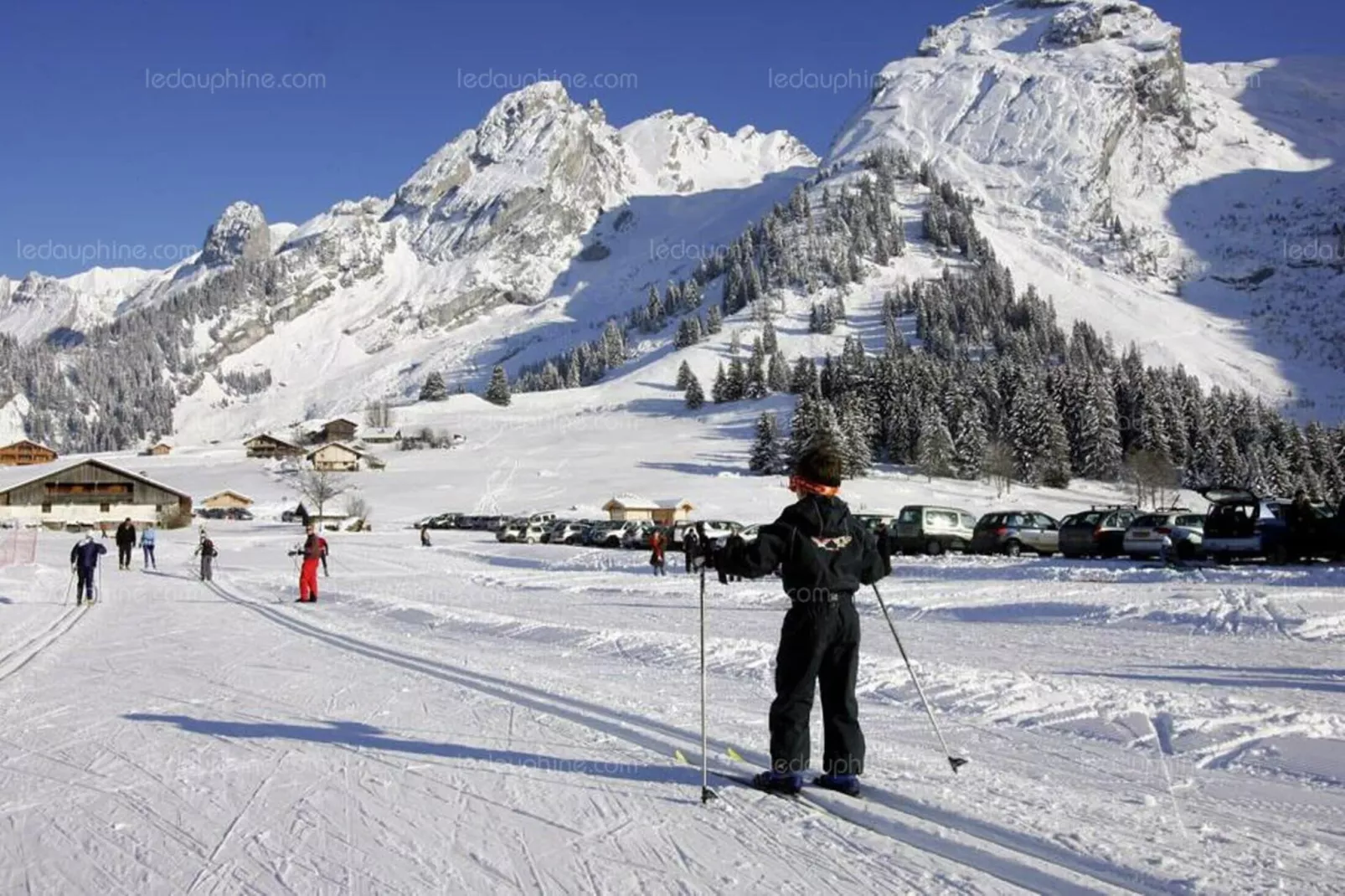 Chalet Du Praz Bat A1-Gebied winter 20km