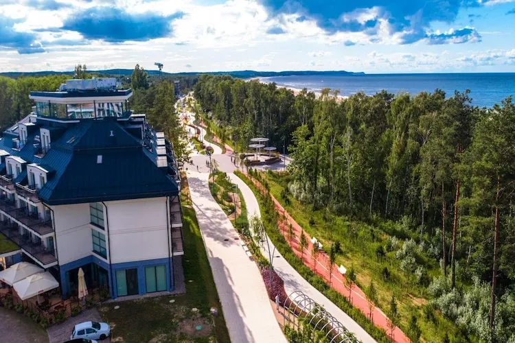 Apartament przy parku z garażem Świnoujście-Gebieden zomer 1km