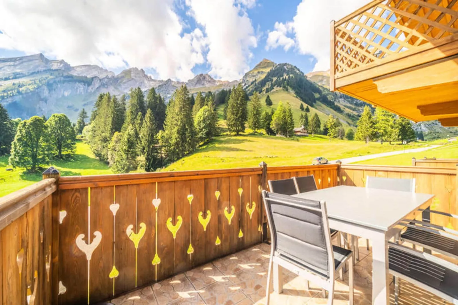 Résidence Les Balcons A-Terrasbalkon