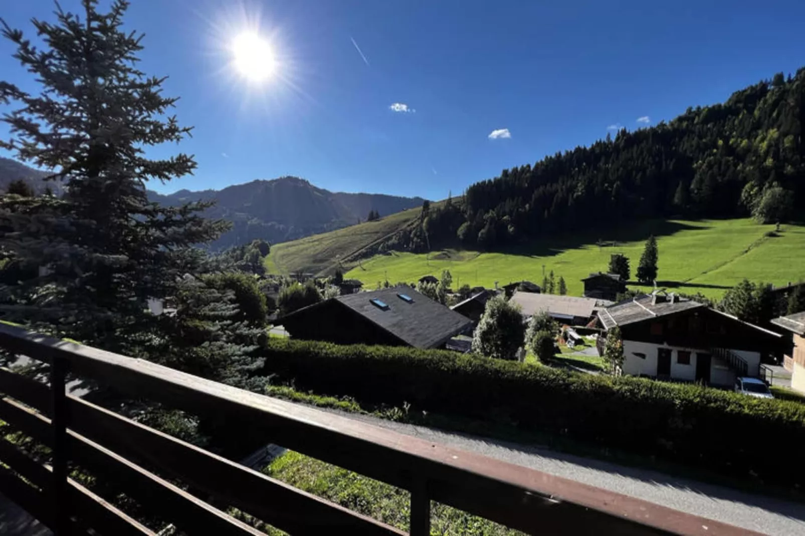 Chalets à La Clusaz-Terrasbalkon