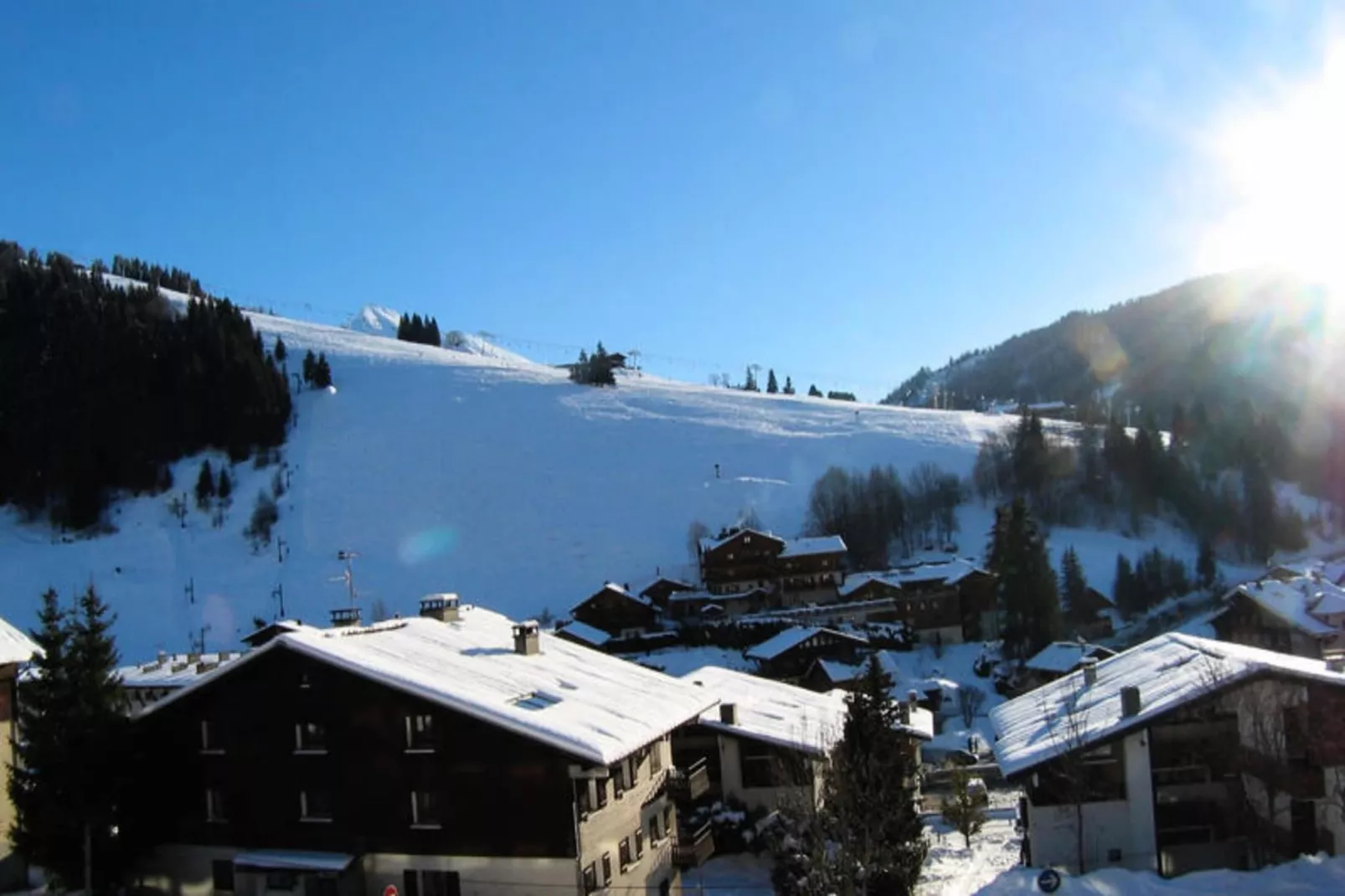 Studio à La Clusaz-Uitzicht winter