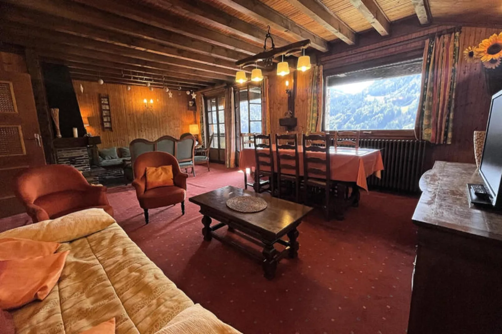 Appartements à La Clusaz-Woonkamer