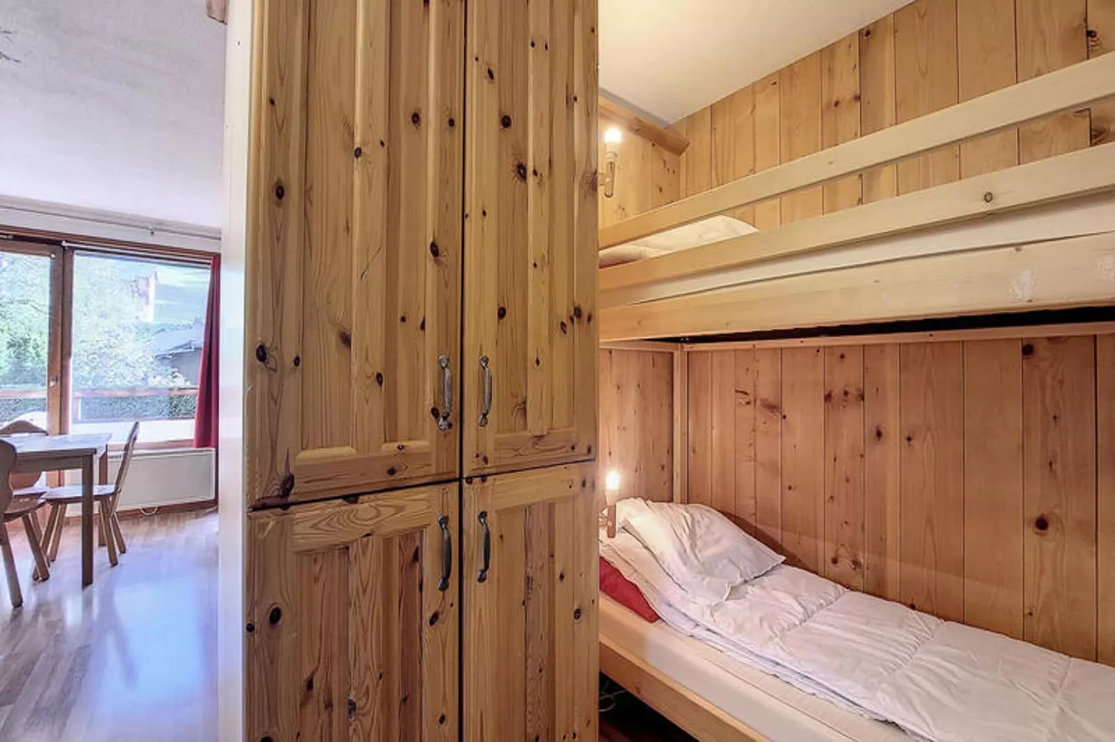 Studio à Saint Jean d'Aulps-Slaapkamer