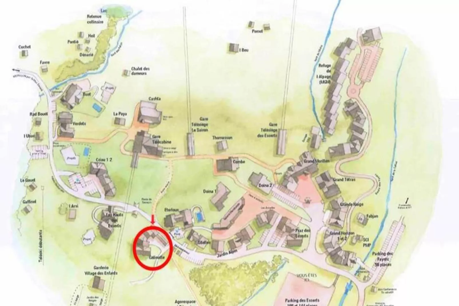 Résidence Gelinotte-Buitenkant zomer