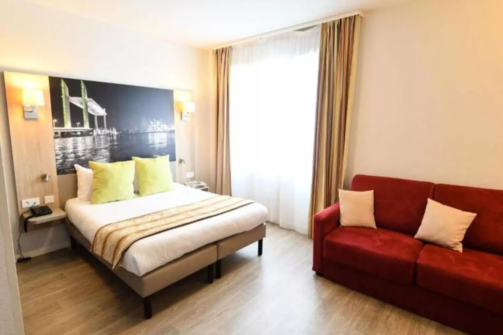 Appart'Hôtel Mer & Golf Bordeaux Bassins à Flot***-Slaapkamer