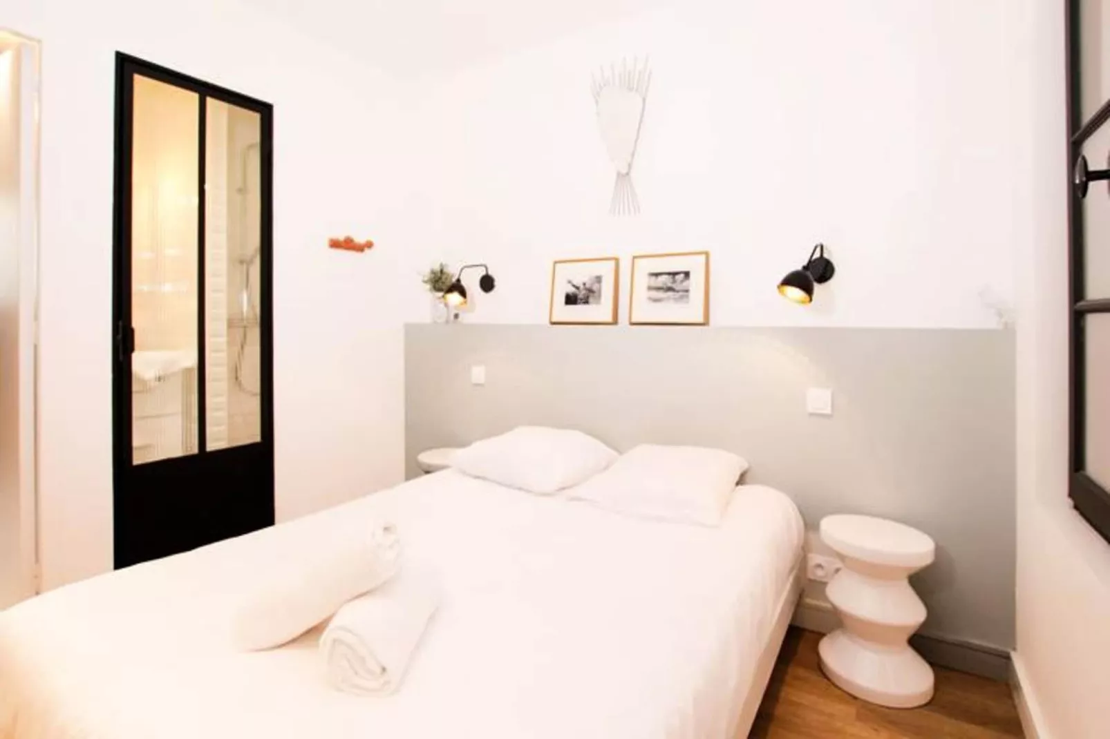 Superbe Maison Au Coeur De La Ville &agrave; Deux Pas De La C&ocirc;te Des Basques-Slaapkamer