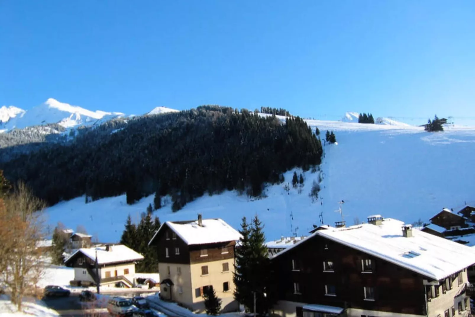 Studio à La Clusaz-Uitzicht winter