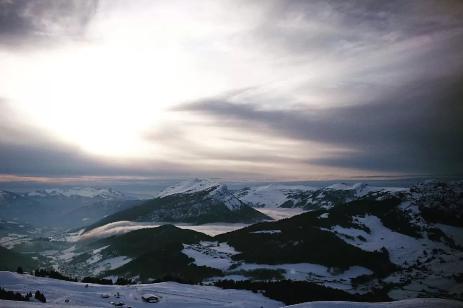 Chalet Le Trefle-Gebied winter 5km