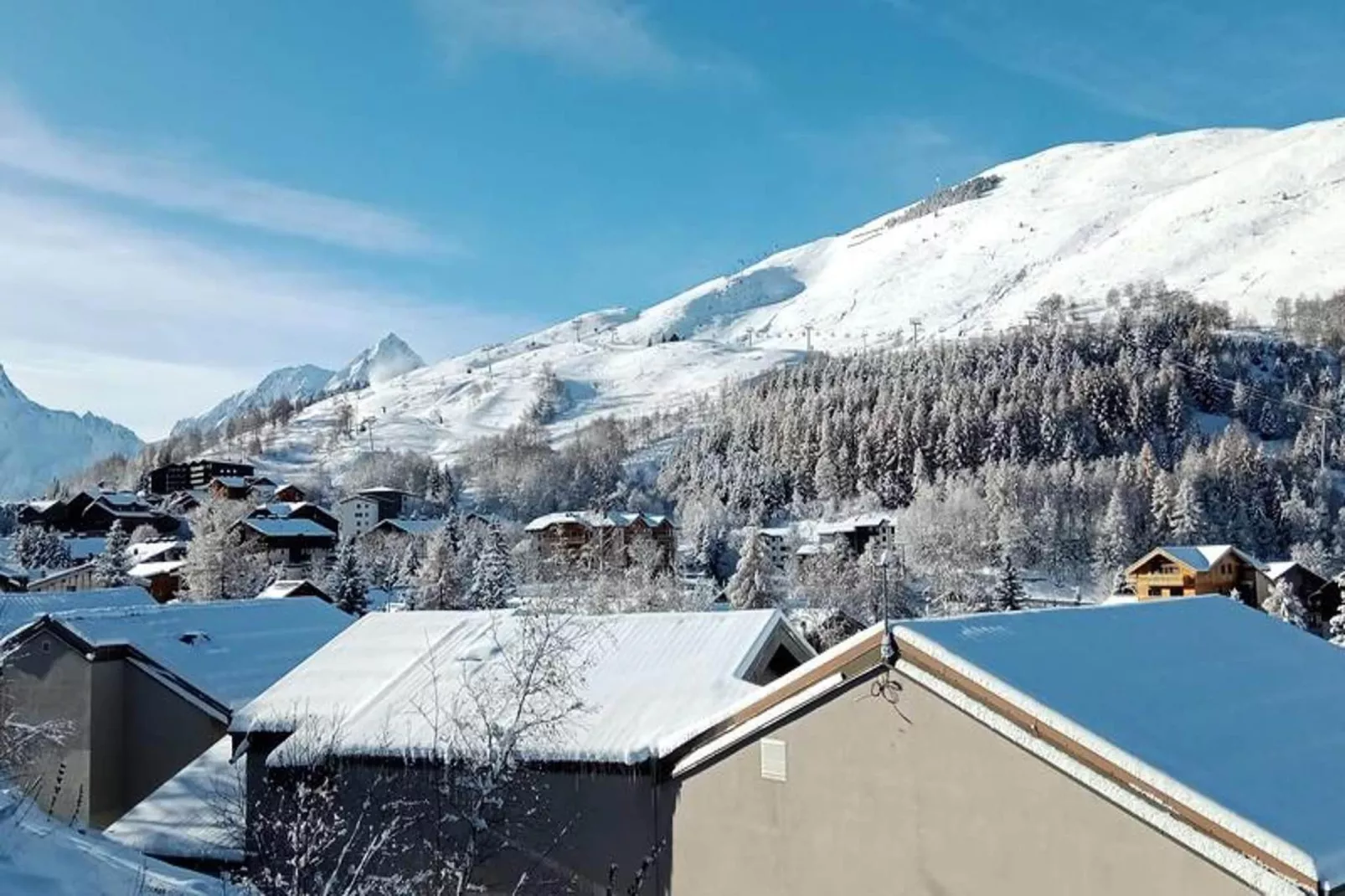 Résidence Arc En Ciel C Porte C103-Uitzicht winter