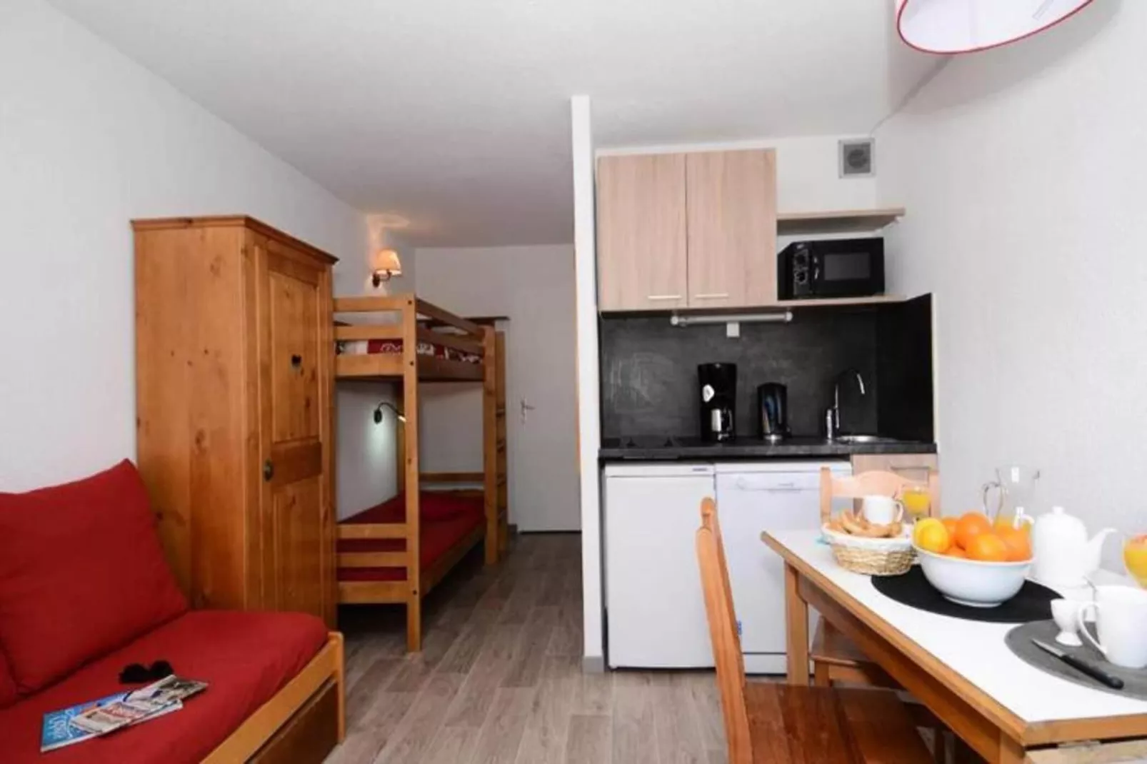 Résidence Odalys L'Ours Blanc-Keuken