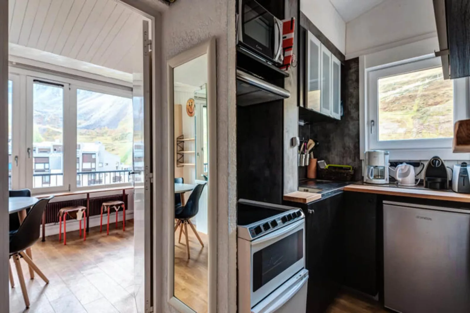 Appartement à Tignes avec accès direct aux pistes-Keuken