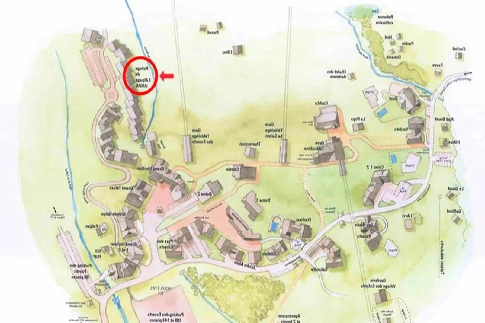 Résidence Refuge De L'alpage Bat F-Gebied winter 1km