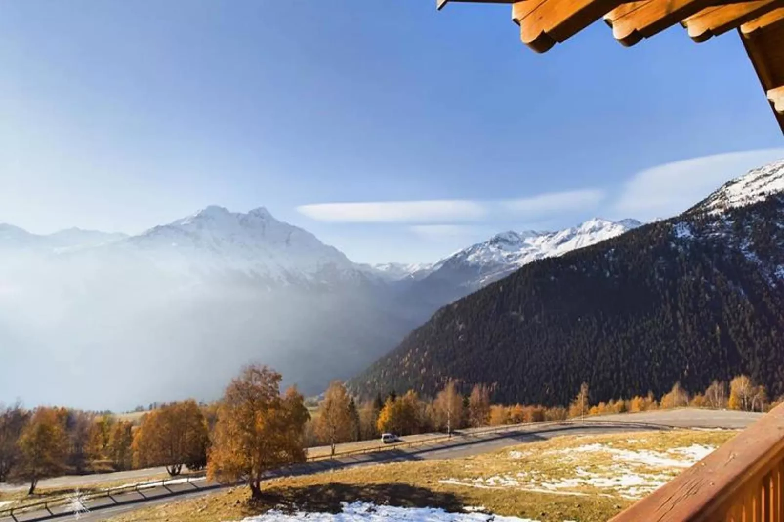 Chalets Des Eucherts-Gebied winter 5km