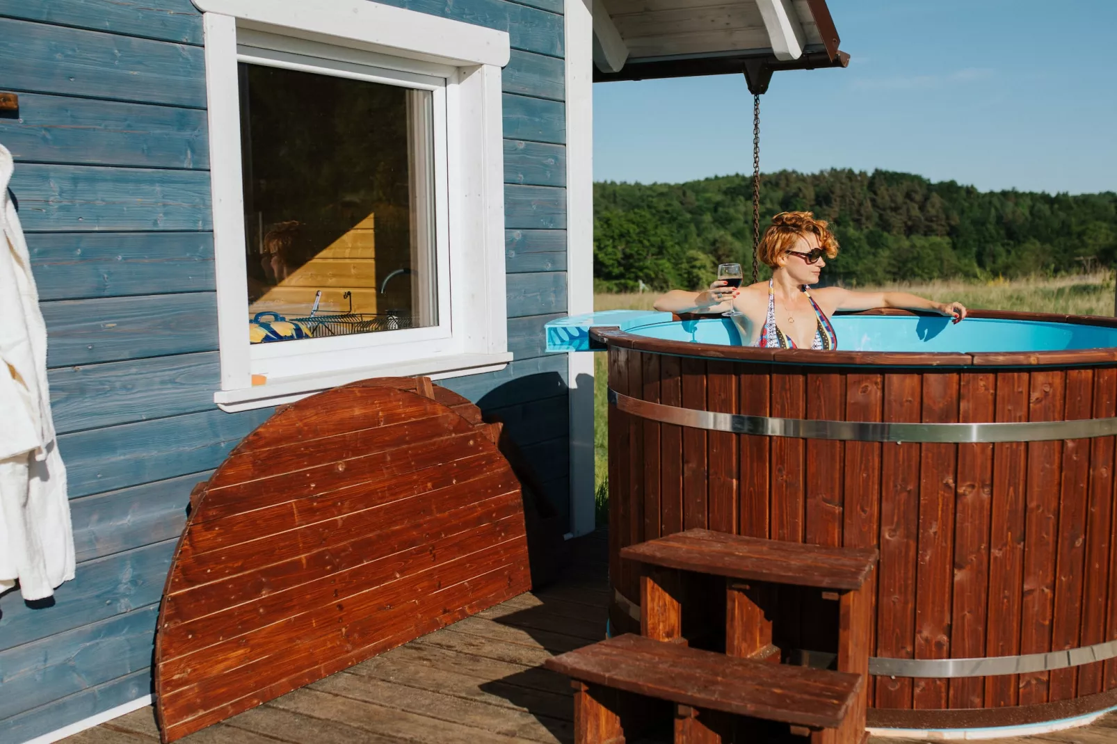 White Heron-Terrasbalkon