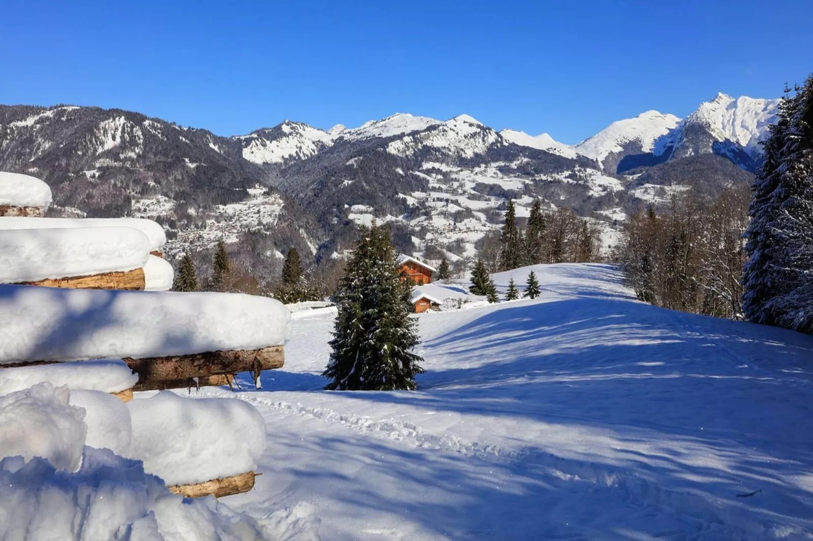 Résidence Jardin Alpin Bat B-Gebied winter 20km