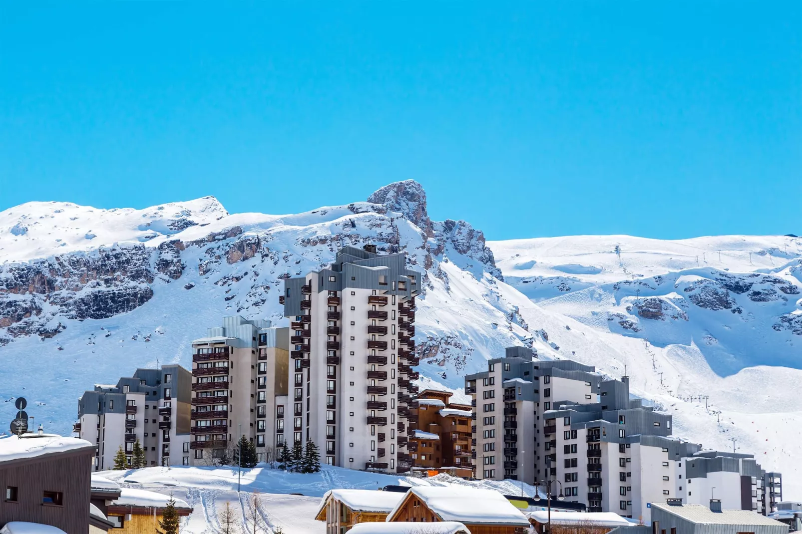 Appartement à Tignes avec accès direct aux pistes-Gebied winter 5km