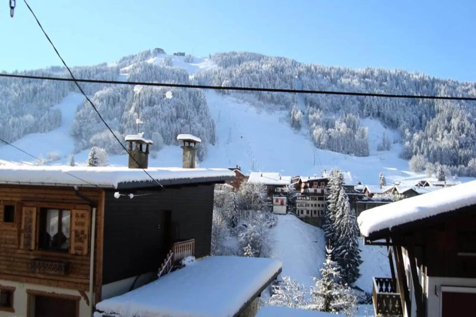 Chalet Le Blizzard-Gebied winter 1km