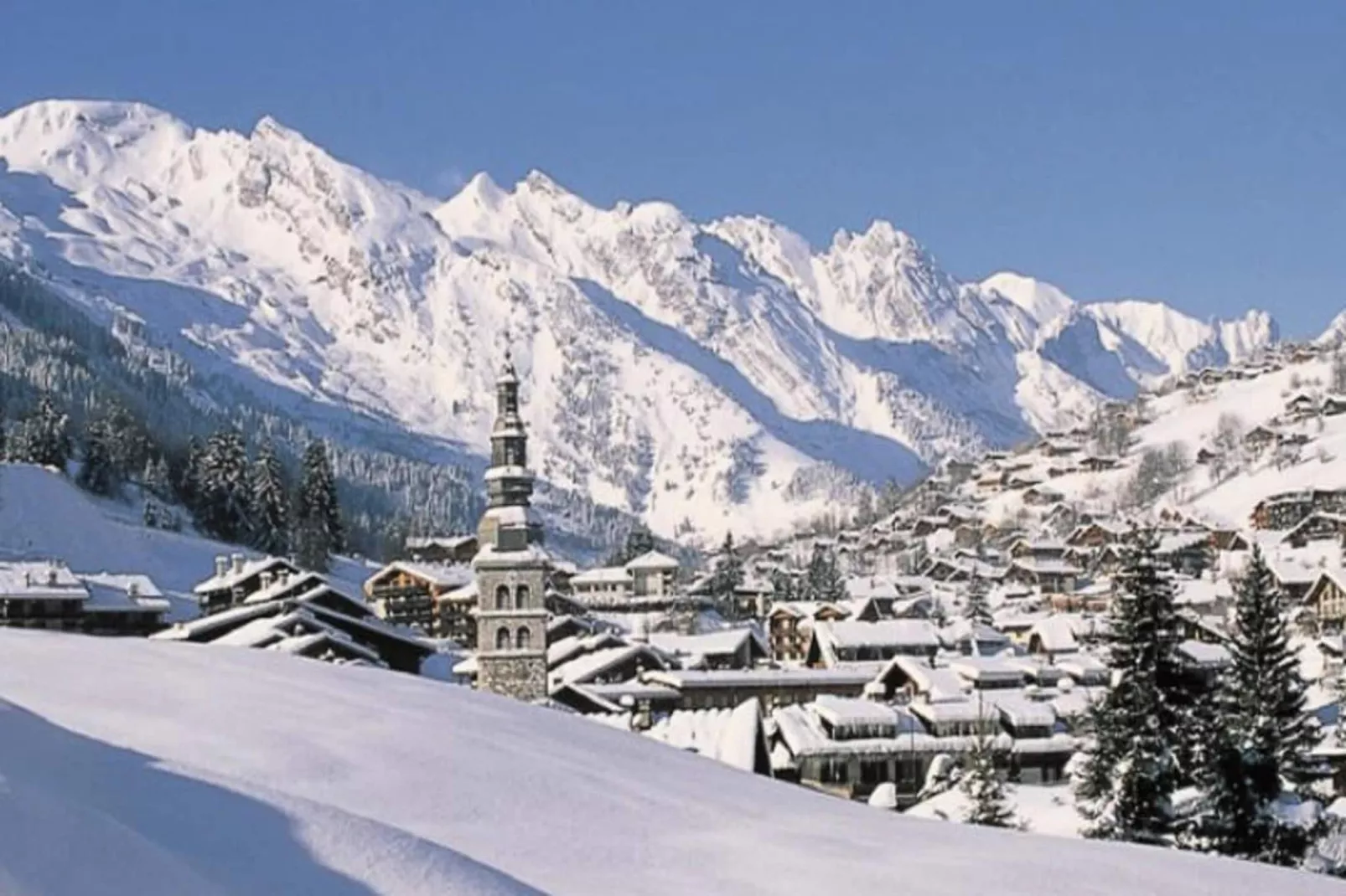 Appartements à La Clusaz-Uitzicht winter