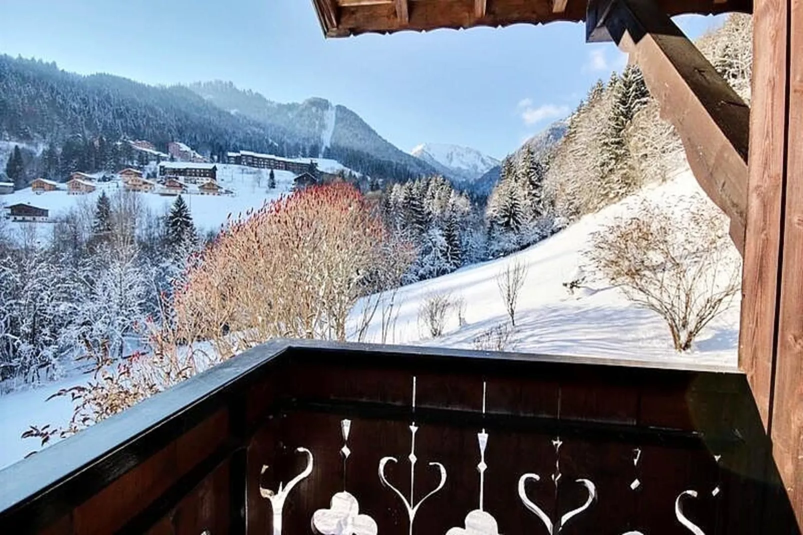 Chalets à Saint Jean d'Aulps-Uitzicht winter