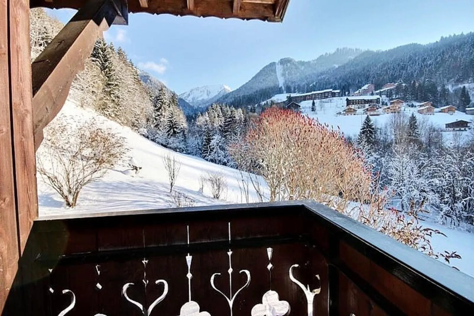 Chalets à Saint Jean d'Aulps-Uitzicht winter