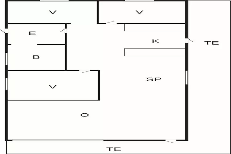 8 Personen vakantie huis in Aakirkeby-Plattegrond