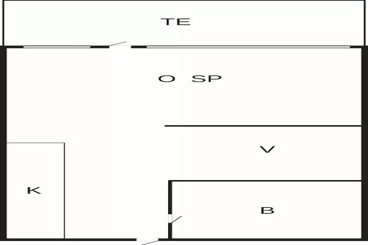 4 Personen vakantie huis in Nexø-Plattegrond
