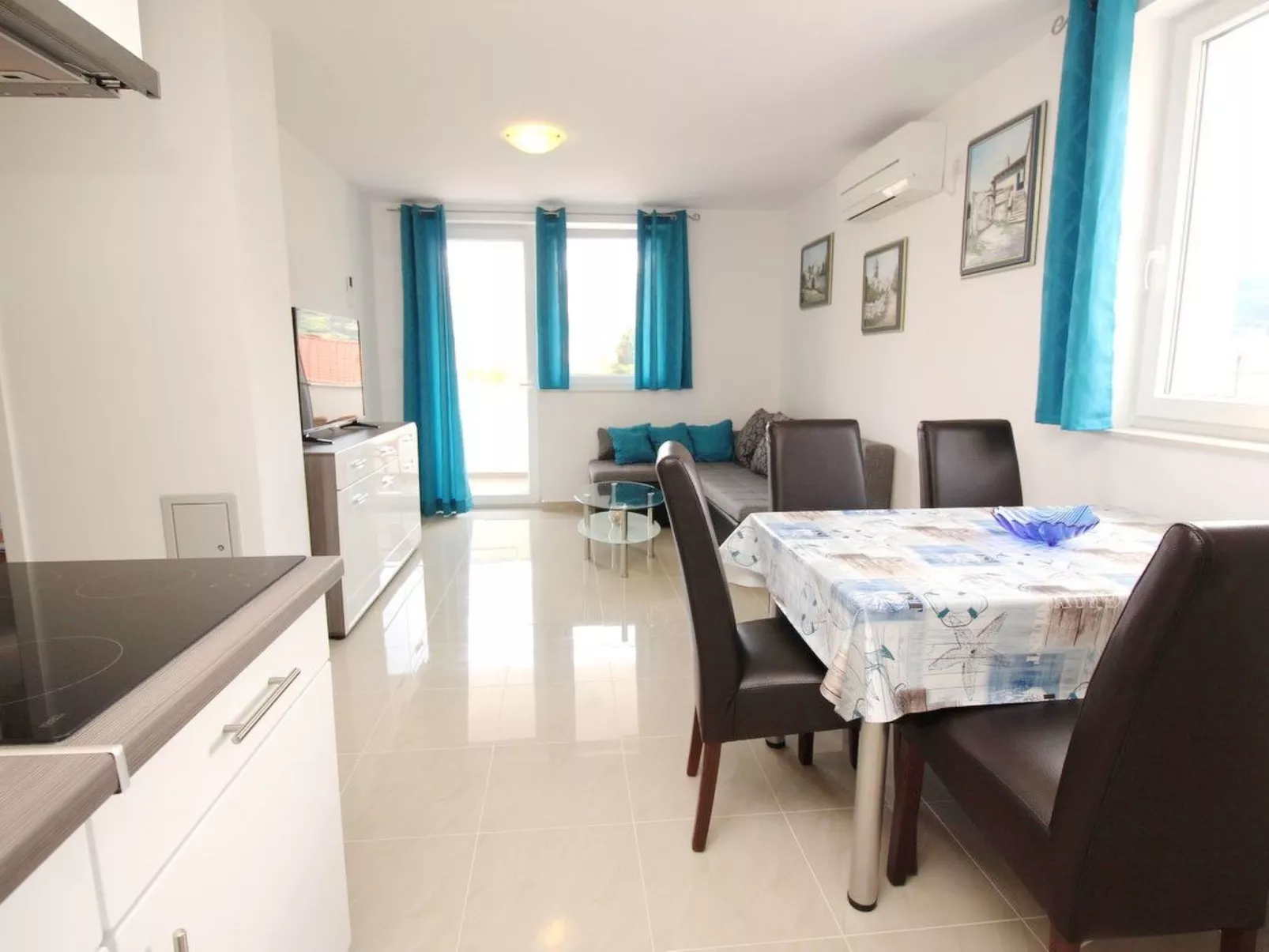 Wohnung in Baška mit Eigenem Balkon