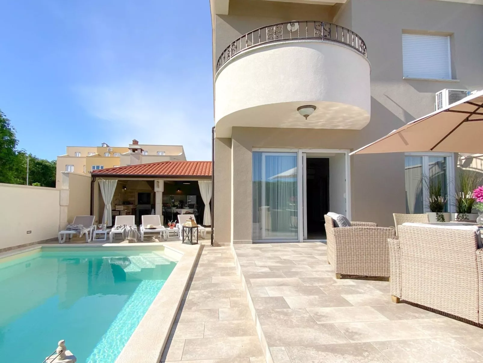 Mit Privatpool für 6 Personen ca. 105 m&sup2; in Bužinija, Adriaküste Kroatien