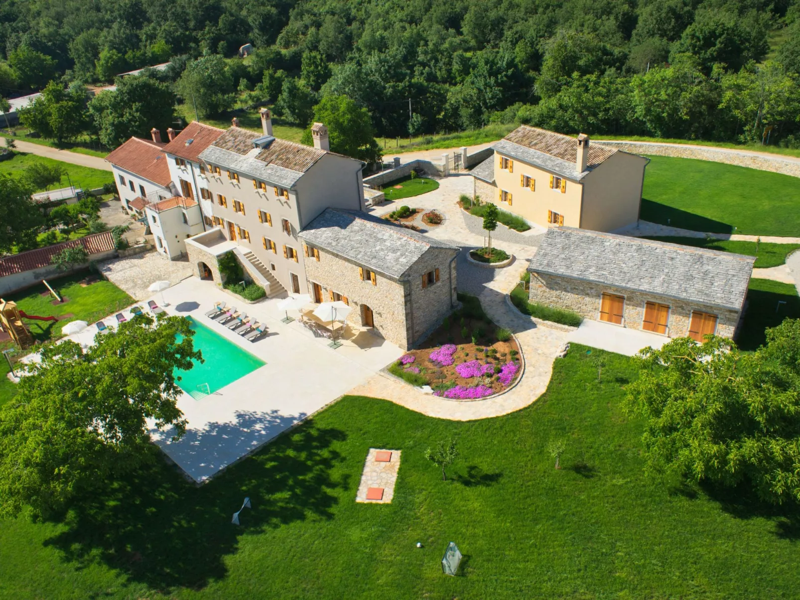 Villa Poropati, Groznjan, Istrien-Luxus Landgut mit 7 Schlafzimmern für bis zu