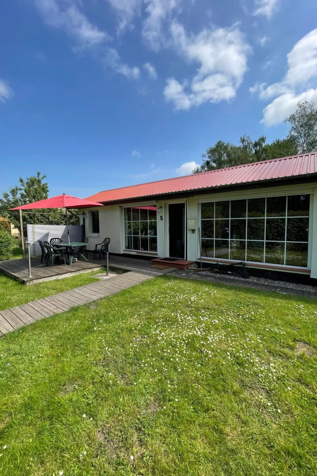 Mit Sauna und Kaminofen