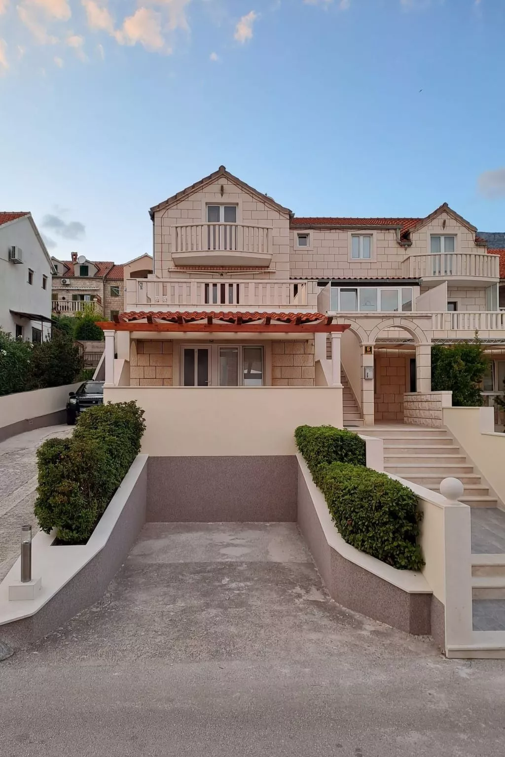 "Blue Apartment" am Strand
