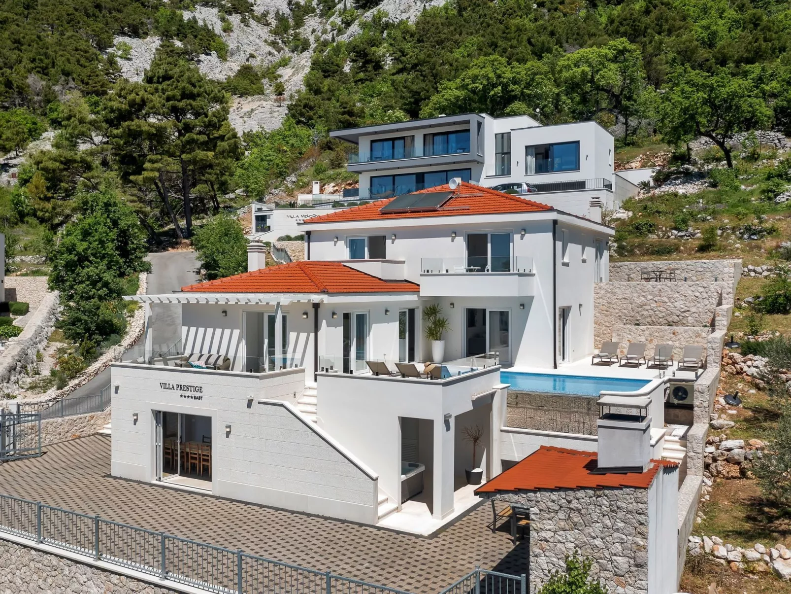 Mit Privatpool für 8 Personen  + 2 Kinder ca. 450 m&sup2; in Bast, Dalmatien (G