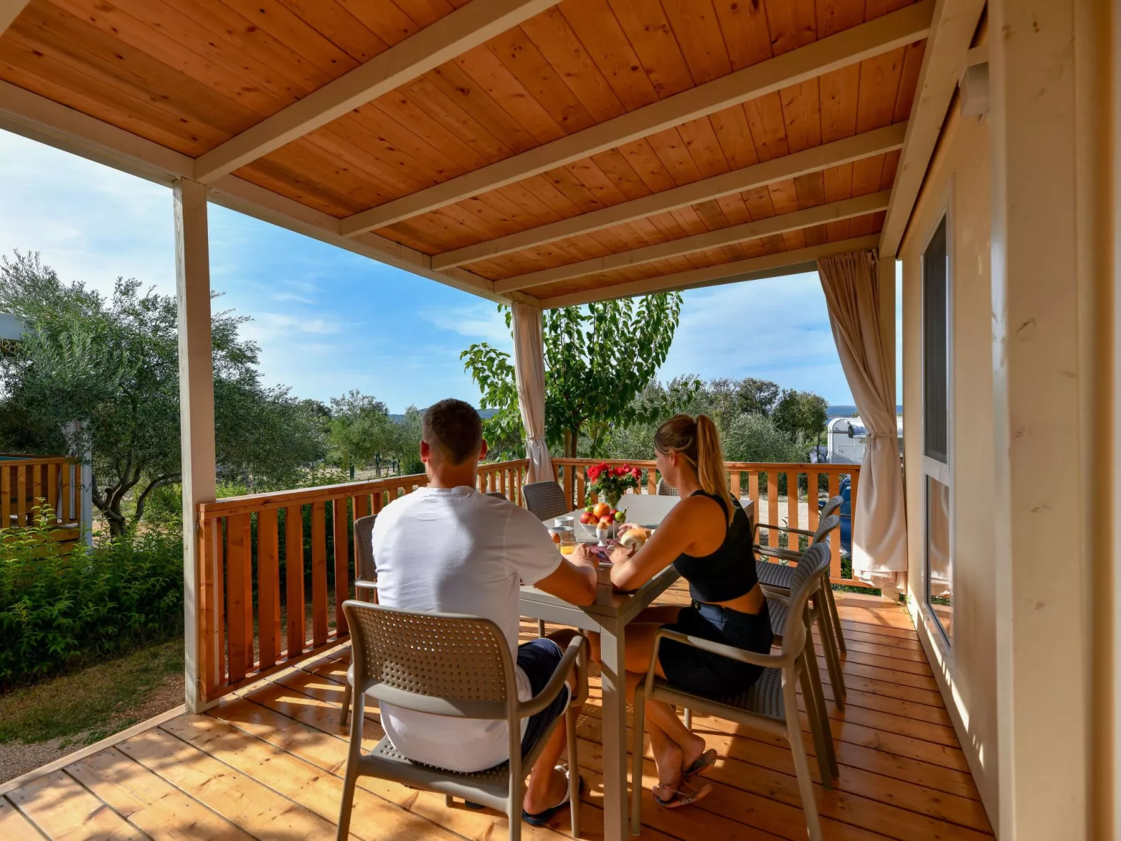 Mobilheim direkt am Strand