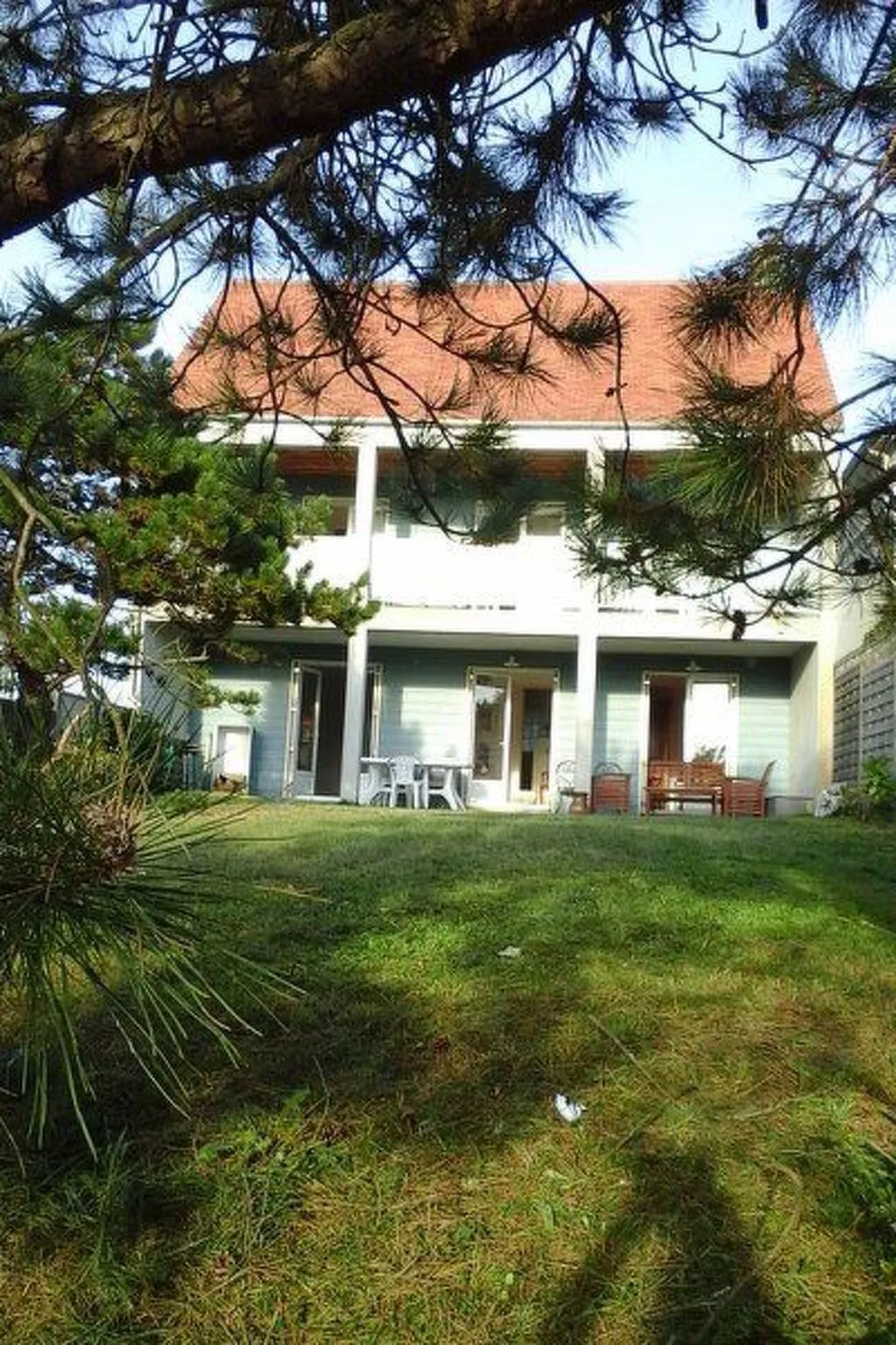 Robinson-Villa mit Meerblick, 50m vom Strand entfernt