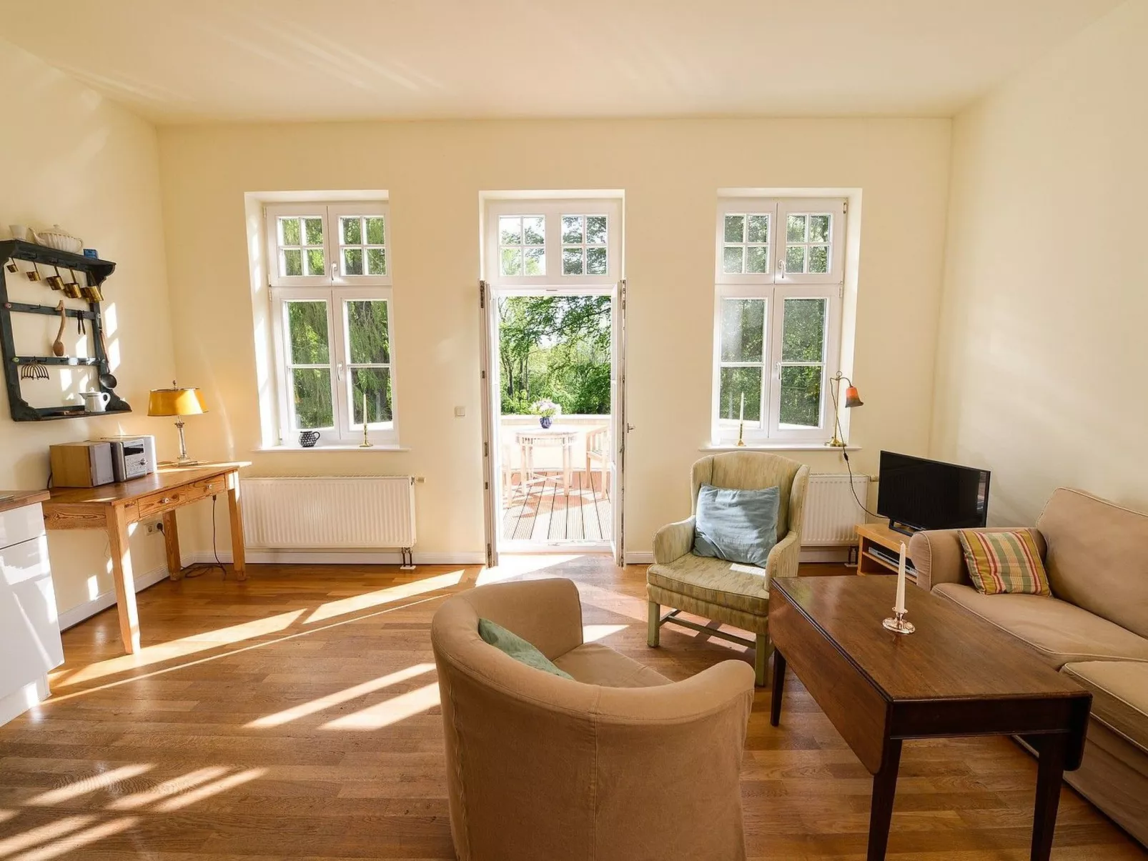 Wohnung im zweiten Obergeschoss des Gutshauses