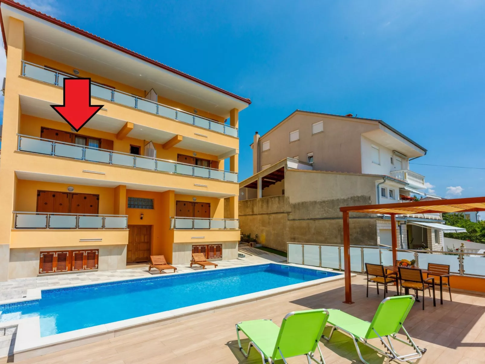 Wohnung in Novi Vinodolski mit Eigenem Balkon