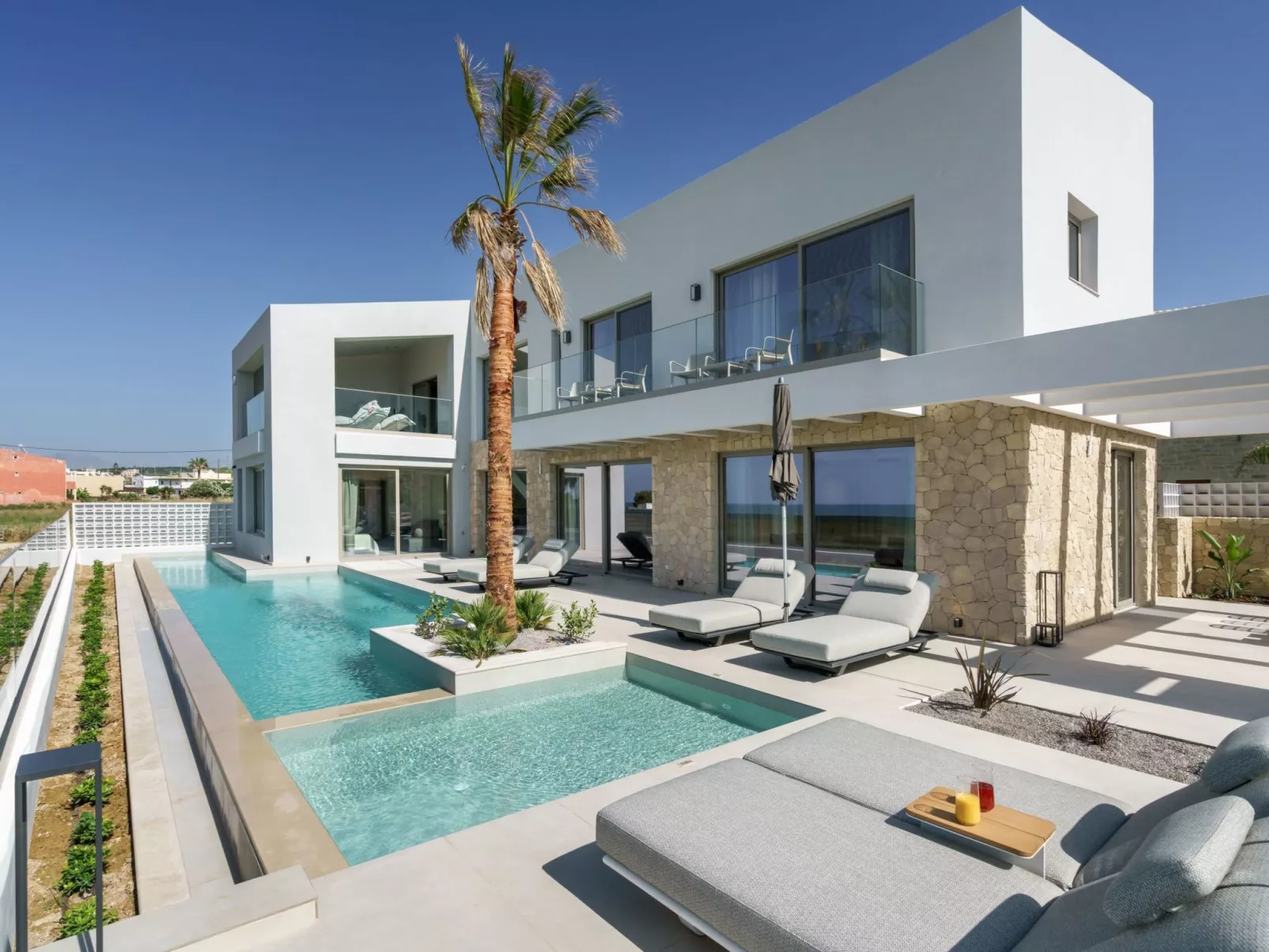 Villa am Strand, beheizter Pool, Playarea, Whirlpool