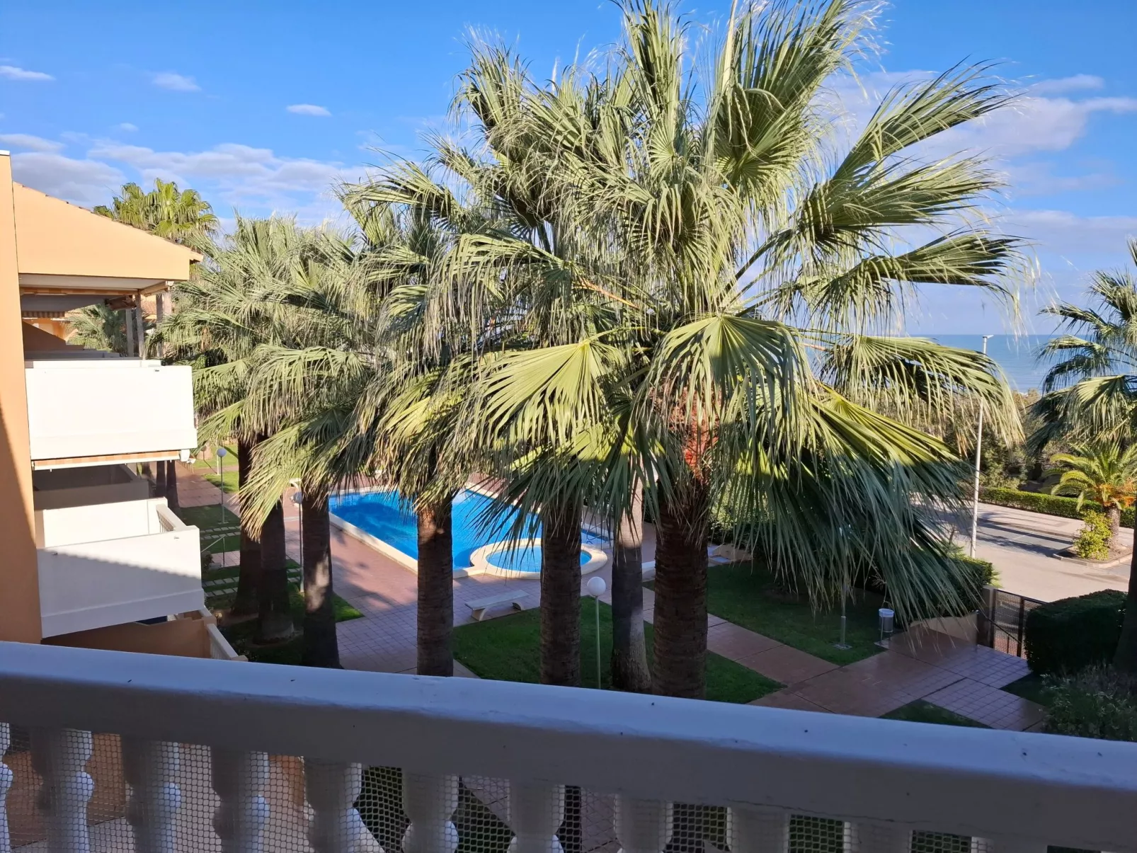 Wohnung Stella, 1. Reihe Meerblick und Palmen