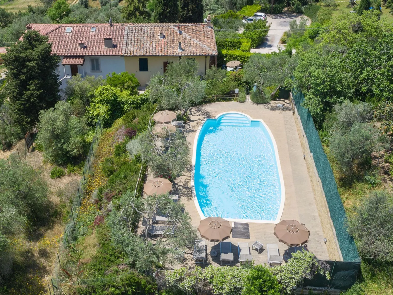 Wohnung in einem Ferienhaus mit Schwimmbad im Herzen der Toskana.