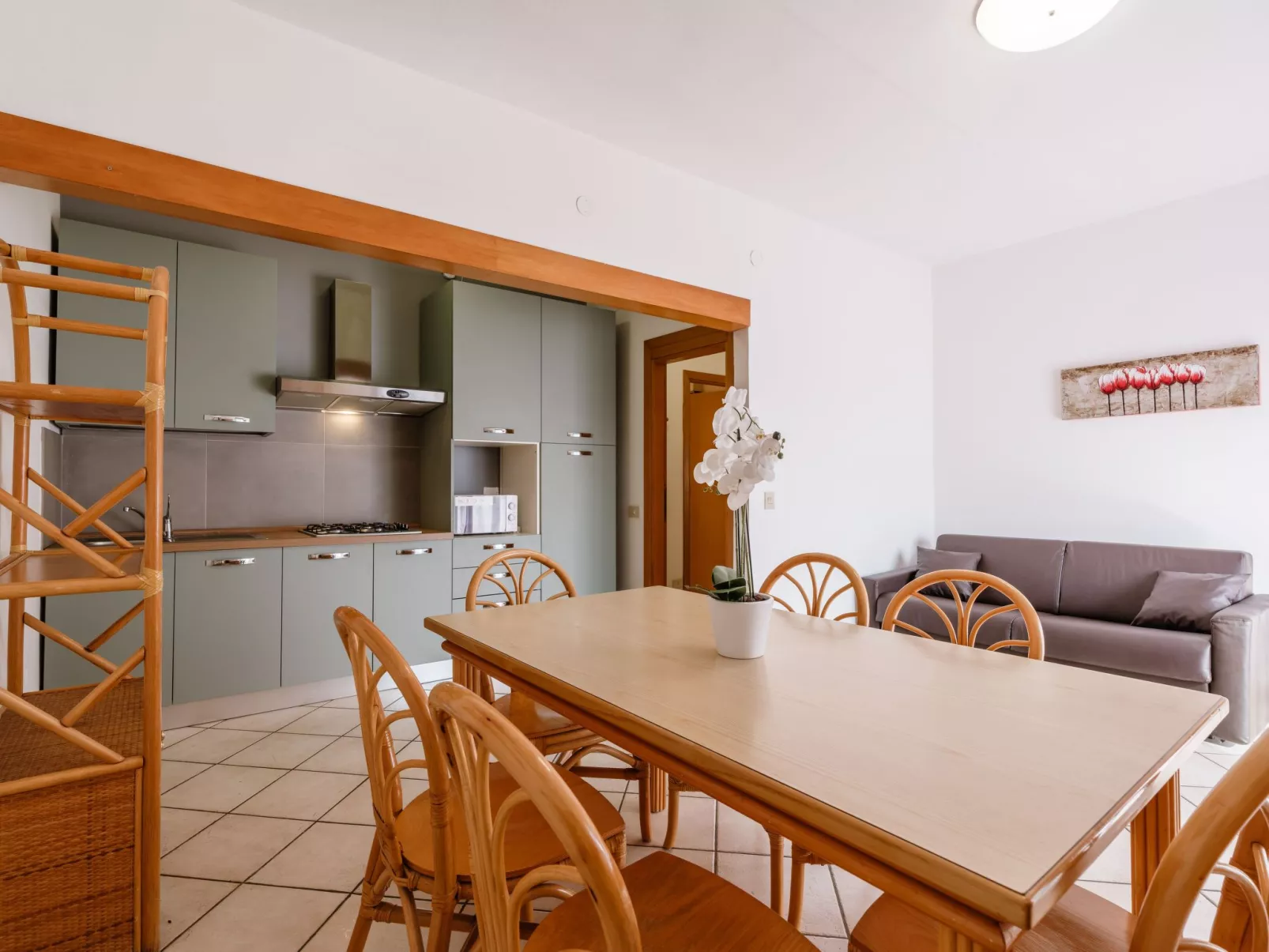 Dreizimmerwohnung in Villa eine Ebene