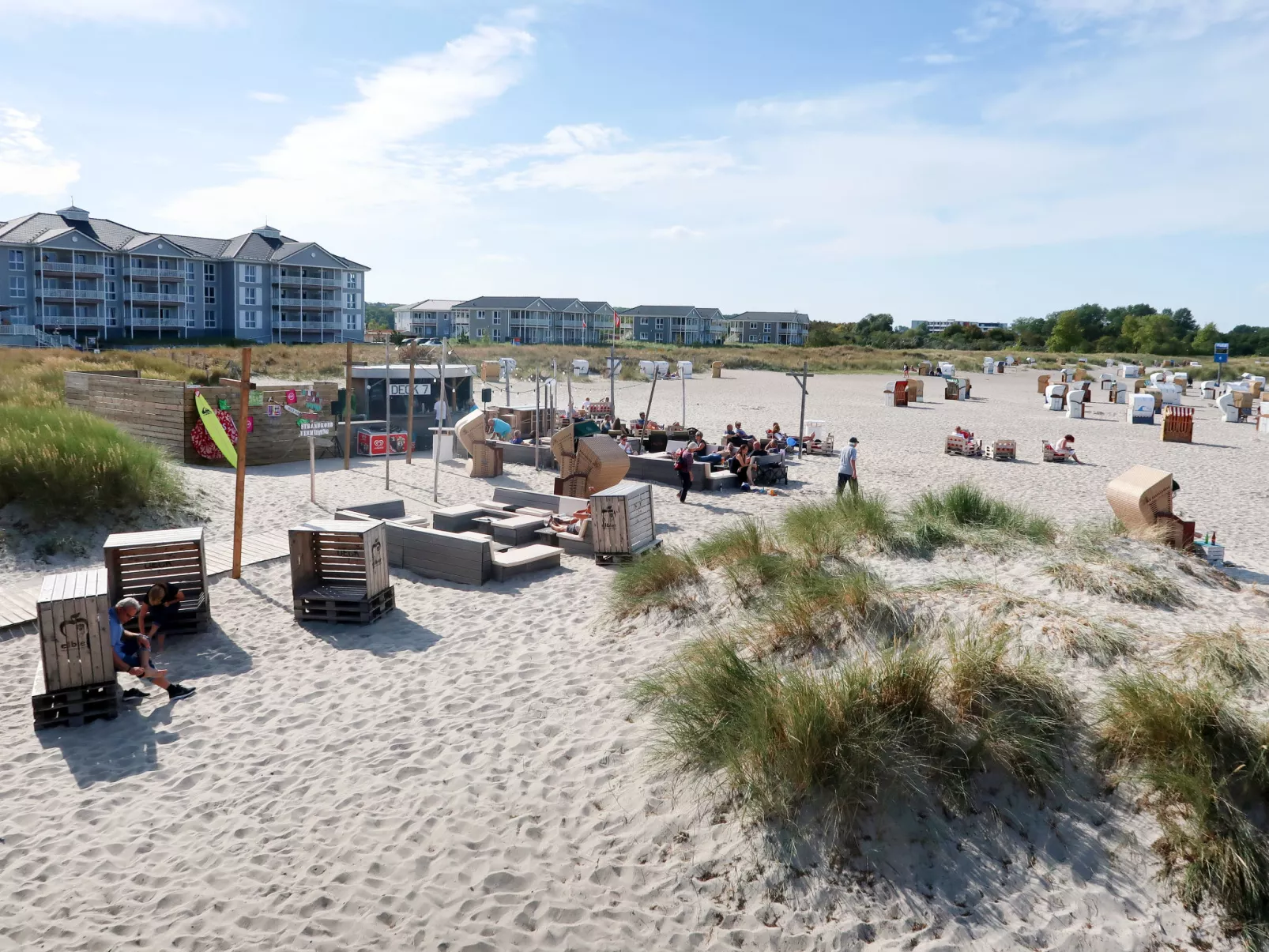 Strandurlaub im Ferienappartement mit Garten-Omgeving