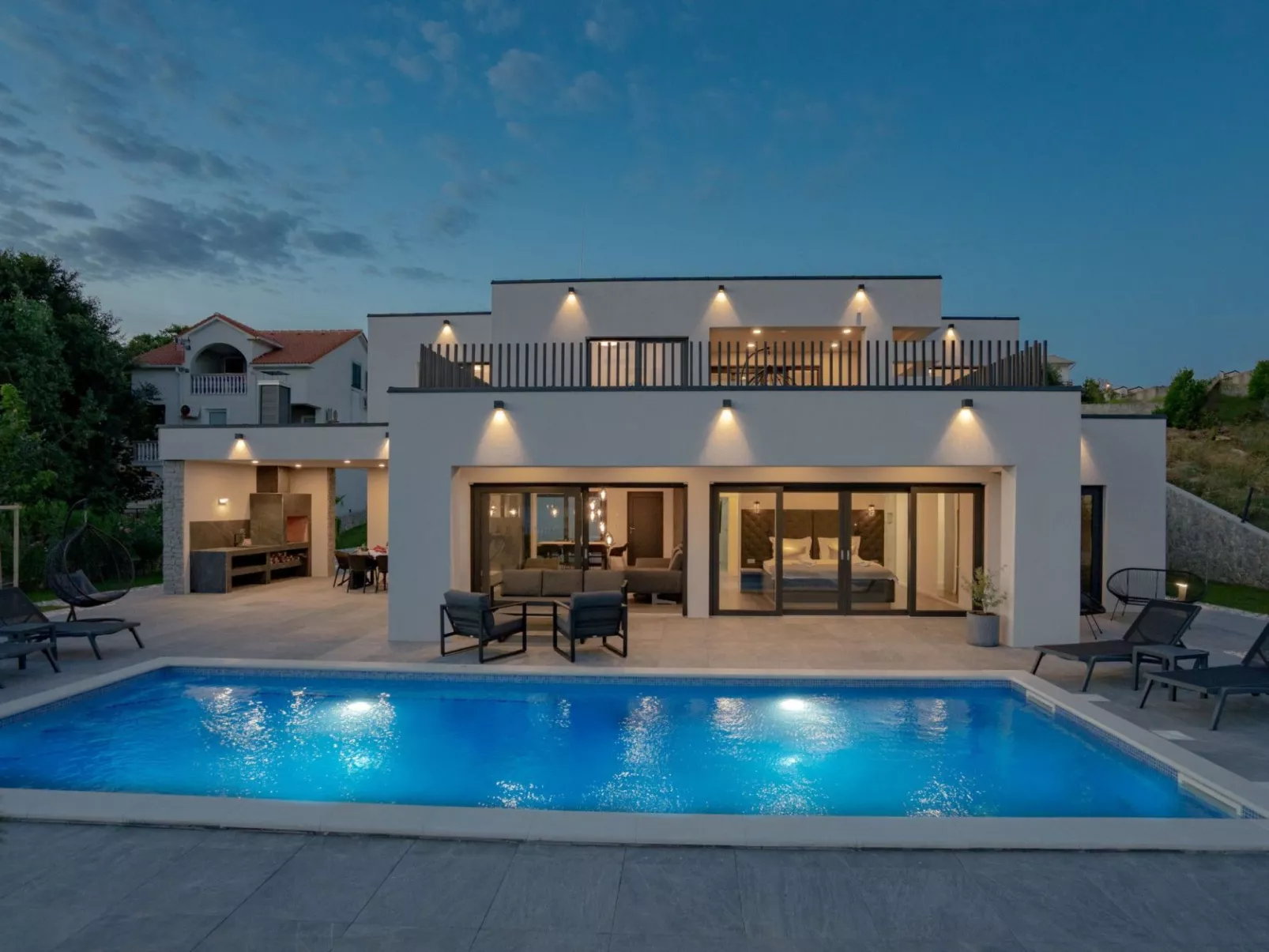 Strandnahe Villa Kara Sevda für 10 Personen